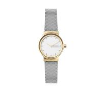 Skagen Watch for Women Freja Lille, Two Hand Movement, 26 mm Gold Stainless Steel Case with a Stainless Steel Mesh Strap, SKW2666