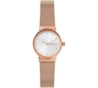 Skagen Watch for Women Freja Lille, Two Hand Movement, 26 mm Rose Gold Stainless Steel Case with a Stainless Steel Mesh Strap, SKW2665