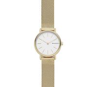 Skagen Watch for Women Signatur Lille, Two Hand Movement, 30 mm Gold Stainless Steel Case with a Stainless Steel Mesh Strap, SKW2693