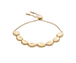 Skagen Women's Anja Pebble Gold-Tone Stainless Steel Slider Bracelet (Model: SKJ1769710)