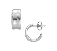 Skagen Jewellery Skagen Anja Pebble Stainless Steel Hoop Earrings 1.4 x 1.3cm