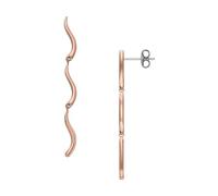 Skagen Women's Essential Waves Rose Gold-Tone Stainless Steel Long Drop Earrings, SKJ1785791