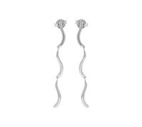 Skagen Women's Essential Waves Stainless Steel Long Drop Earrings, SKJ1792040