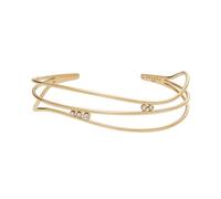 Skagen Women's Glitz Wave Gold-Tone Stainless Steel Cuff Bracelet, SKJ1764710