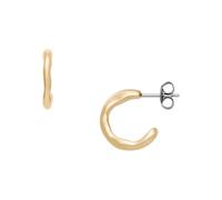 Skagen Women's Gold tone Stainless Steel or Semi- Precious with post closure Earrings, Butter Gold