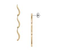 Skagen Women's Essential Waves Gold-Tone Stainless Steel Long Drop Earrings, SKJ1784710