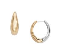 Skagen Women's Linje Modern Two-Tone Stainless Steel Hoop Earrings, SKJ1819998