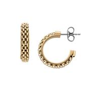 Skagen Hoop Mesh Earrings, Gold