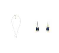 Skagen Women's Sofie Sea Glass Gold-Tone Stainless Steel Necklace and Earrings, Set