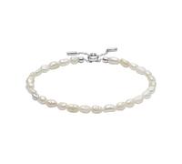 Skagen Women's Stainless Steel and Semi precious or brass with Slider closure bracelet