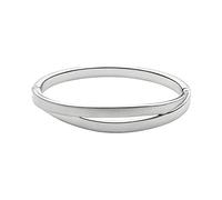 Skagen Kariana Silver Stainless Steel Hinged Bangle Bracelet Womens SKJ0714040