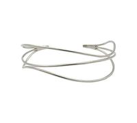 Skagen Women's Stainless Steel and Semi precious with Cuff Bangle bracelet, Grey