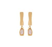 Skagen Women's Stainless Steel or Semi- Precious with hoop closure Earrings