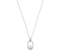 Skagen Jewellery Skagen Sea Lanterns Agnethe Shell Pearl Stainless Steel Necklace 1.2x2cm, 41cm + 7cm