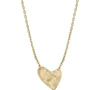 Skagen Jewellery Skagen Anja Hearts Gold Tone Necklace 1.5 x 1.4cm, 40.6cm + 5cm