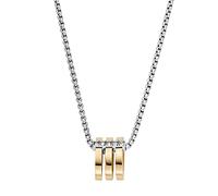 Skagen Necklace for Women Kariana, Length: 457.2mm+70mm, Width: 6.8mm, Height: 9.2mm 2-Tone Stainless Steel Necklace, SKJ1676998