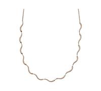 Skagen Women's Necklace, Wave Stainless Steel Chain Necklace