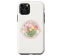 Skagit Valley WA Hello Spring Garden Vintage Tulip Flower Case for iPhone 11 Pro