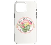 Skagit Valley WA Hello Spring Garden Vintage Tulip Flower Case for iPhone 16 Pro Max