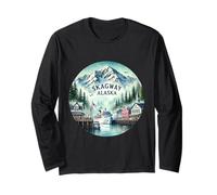 Skagway AK Alaska Cruise Port Destination Long Sleeve T-Shirt