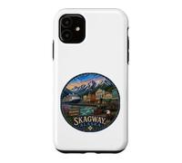 Skagway, Alaska, AK inside passage, USA, train depot, gold Case for iPhone 11
