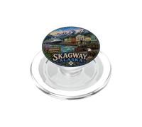 Skagway, Alaska, AK inside passage, USA, train depot, gold PopSockets PopGrip for MagSafe