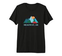 Skagway Alaska AK Vacation Souvenir Vintage Logo Premium T-Shirt