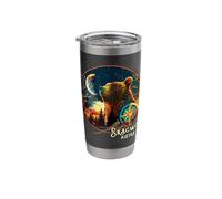 Skagway Alaska Gateway to The Yukon Bear Souvenir Stainless Steel Insulated Tumbler