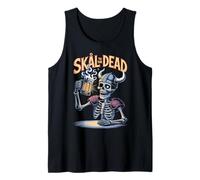 Skål to The Dead - Funny Viking Skeleton Beer Tank Top