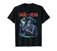 Skål to The Dead - Funny Viking Skeleton Raven T-Shirt