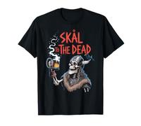 Skål to The Dead Viking Skeleton Beer Shirt T-Shirt