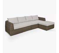 Skala Outdoor Corner Sofa Set Dark Rattan