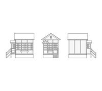 Hornby Signal Box R7393 Chinnor - OO Gauge, Extra Track Pieces, Scale 1:76, Black