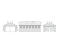 Hornby R7394 GWR Dunster Engine Shed Acessories - Lineside Signals and Buildings for Model Railway Sets