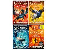 Skandar Series 4 Books Collection Set by A. F. Steadman (Chaos Trials, Unicorn Thief, Phantom Rider, Secret Element: World Book Day)