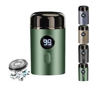 Skandara Shaver, Skandara Pro Mini Portable Electric Shaver for Men, 2025 Waterproof Beard Shaver, USB Rechargeable Foil Razor, with LED Display(Green)