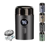 Skandara Shaver, Skandara Pro Mini Portable Electric Shaver for Men, 2025 Waterproof Beard Shaver, USB Rechargeable Foil Razor, with LED Display(Grey)