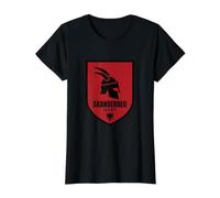 Skanderbeg Legacy Albania Helmet Shield Value Graphic T-Shirt, Women, Black, S
