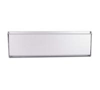 SKANDH Aluminium Silver 10" X 3" Inch Flap Letter Plate Mail Slot for Front Door