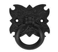 SKANDH Iron Door Knocker"Pug", Antique Black Powder Coated