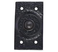Skandh Iron Doorbell Chime Push Button Black Powder Coated Vintage Decorative Door Bell with Easy Installation 3.06" X 1.80" Inch