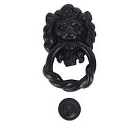 Skandh Iron Lion Door Knocker (Black Powder Coated)