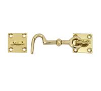 SKANDH Solid Brass Cabin Hook | Heavy Duty Door & Window Latch Holder | Rust-Resistant Antique Finish Hook for Home, Bathroom, Balcony & Gate Security | Durable Brass Hardware Fitting (95mm)