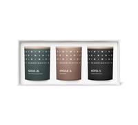 Skandinavisk - Hibernate Giftset of 3 Mini Scented Candles. Skog 'Forest', Hygge 'Cosiness', and KOTO 'Home'. Vegan Formula. 3 x 65g.