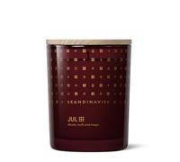 Skandinavisk JUL 'Christmas' Scented Candle, Special Edition, Scent Notes: Baked Gingerbread, Winter Cloves and Spiced Oranges, Vegan Formula, 200 g