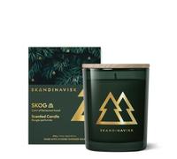 SKANDINAVISK Scented Candle, Skog (Forest), 200g, Gold Edition | Special edition design with our favourite Scandinavian winter scents. Swedish rapeseed wax. Up to 50 hours.