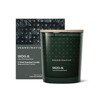 SKANDINAVISK Scented Candle, Skog(Forest), 350g, 2-Wicks | Swedish rapeseed wax base. Burn time up to 50 hours with 2 wicks. Inspired by Scandinavia nature or lifestyle.