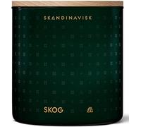 Skandinavisk Skog 'Forest' Scented Candle with 2 Wicks. Fragrance Notes: Pine Needles and Fir Cones, Birch Sap and Lily of The Valley. 400 g