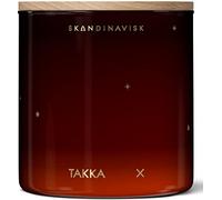 Skandinavisk TAKKA 'Fireplace' Scented Candle with 2 Wicks. Fragrance Notes: Hacked Pine, Haysmoke and Raw Wool. Masculine Scent. 400 g