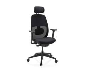 Skandis Pro | with headrest | Frame: Black - Professional Office Chair Black